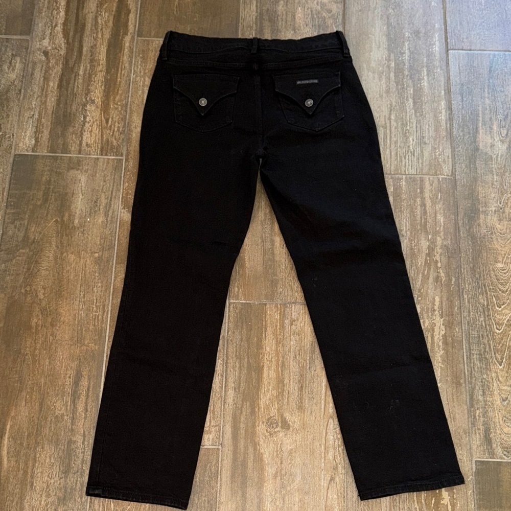 Hudson Jeans Black Straight Leg Denim